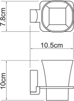 Набор Стакан Wasserkraft Exter K-5228 + Мыльница K-5229 Набор Стакан Wasserkraft Exter K-5228 + Мыльница K-5229