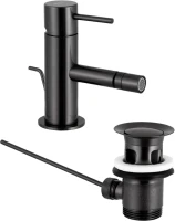 Смеситель для биде Remer X Style X20 чёрный брашированный хром Смеситель для биде Remer X Style X20 чёрный брашированный хром