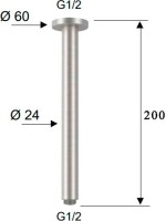 Кронштейн для верхнего душа Remer SS347N20 20 см