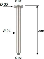 Кронштейн для верхнего душа Remer SS347N20 20 см