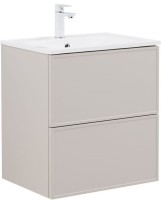 Тумба под раковину без столешницы Aquanet Арт 60 подвесная, бежевая