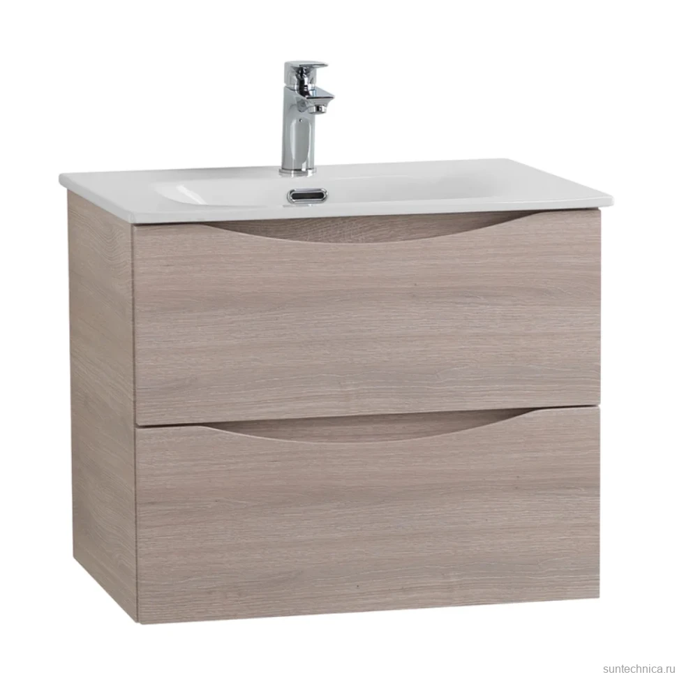 Тумба с раковиной BelBagno Marino-cer-mini 50 подвесная, rovere grigio