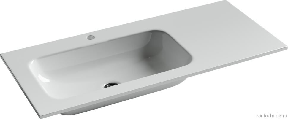 Мебель для ванной комнаты Sancos Folk Floor 100 левая напольная, капучино, раковина CN7014