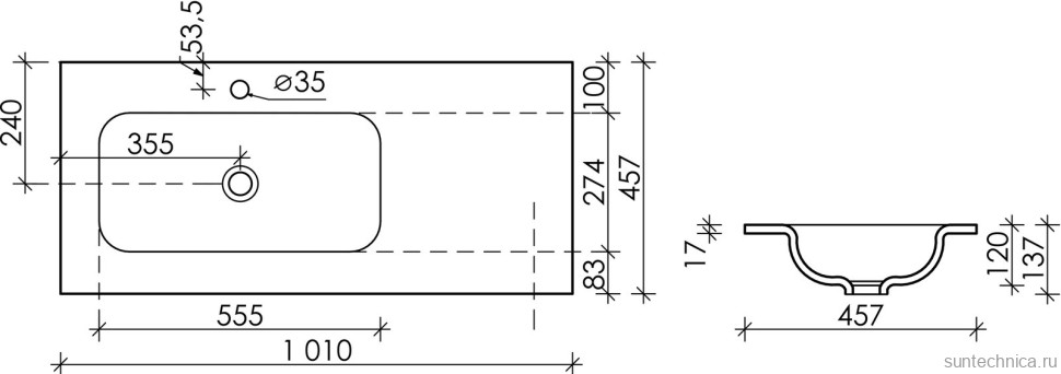 Мебель для ванной комнаты Sancos Folk Floor 100 левая напольная, капучино, раковина CN7014