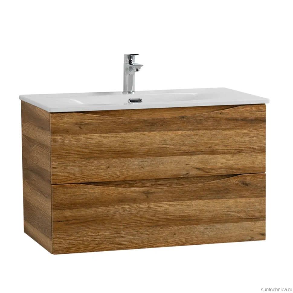 Тумба с раковиной BelBagno Marino-cer-n 90 подвесная, rovere rustico