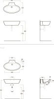 Накладная раковина Simas LFTSpazio LFT34 73 см