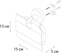 Набор Держатель Fixsen Comfort Black 86010 + Ершик 86013