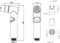 Гигиенический душ Lemark LM8088GM графит Гигиенический душ Lemark LM8088GM графит