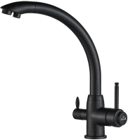 Смеситель для кухни Zorg Steel Hummer SH 699 BLACK черный металлик