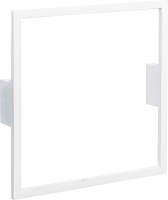Тумба с раковиной La Fenice Cubo 100 подвесная, bianco, ручка белая, столешница белый мрамор, раковина матовая белая