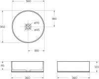 Накладная раковина BelBagno BB1357 накладная Накладная раковина BelBagno BB1357 накладная