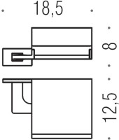 Набор Держатель Colombo Design Look B1691.BM + Ершик B1606.BM Набор Держатель Colombo Design Look B1691.BM + Ершик B1606.BM