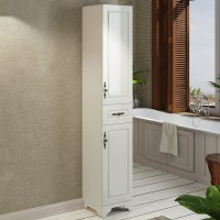 Шкаф-пенал для ванной Comforty Севилья 35 слоновая кость