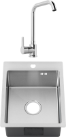 Комплект Мойка Melana + Смеситель MEGA Ege MG-PL10 хром