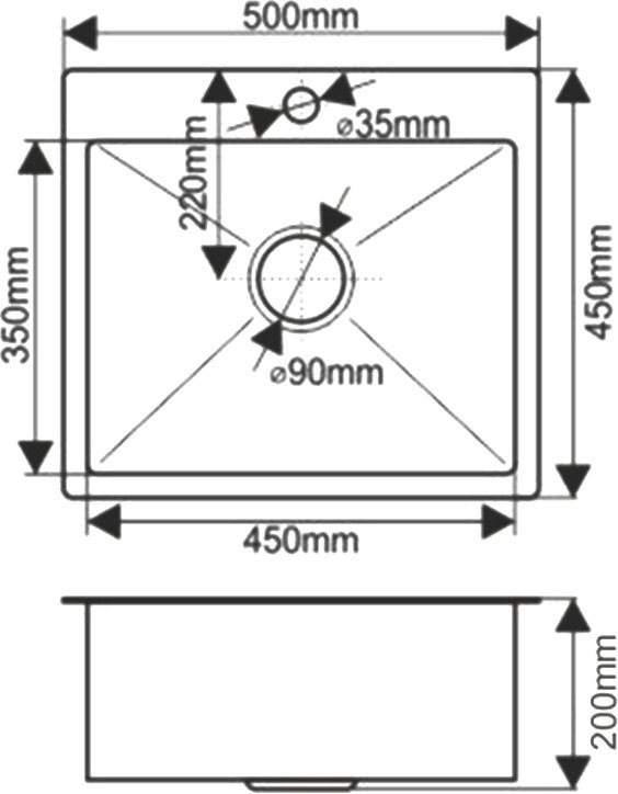 Комплект Мойка Melana + Смеситель MEGA Ege MG-PL10 хром