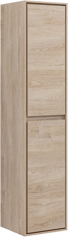 Шкаф пенал для ванной Aquanet Милан дуб светлый