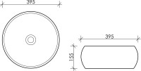 Накладная раковина Ceramicanova Element CN6001