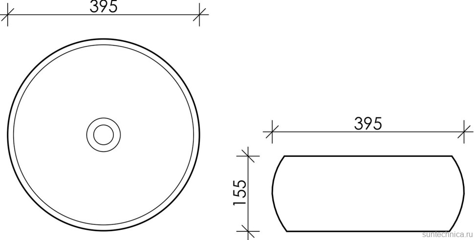Накладная раковина Ceramicanova Element CN6001