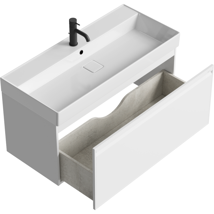 Мебель для ванной комнаты Aqwella Pure 100 белая