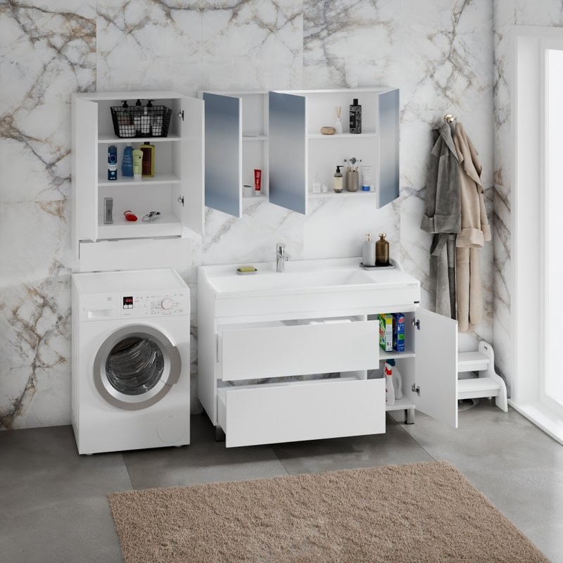 Тумба с раковиной СаНта Марс Марс 120 напольная