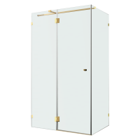 Душевой уголок Wasserkraft Ems 76H10L-MG 120х100 см, стекло матовое, фурнитура золото