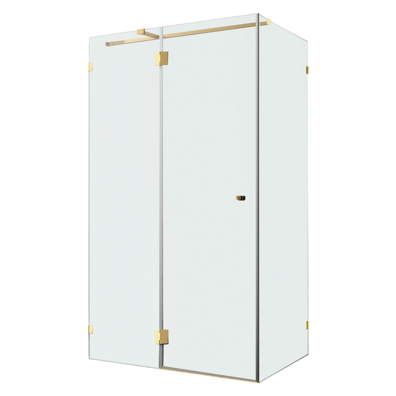 Душевой уголок Wasserkraft Ems 76H10L-MG 120х100 см, стекло матовое, фурнитура золото