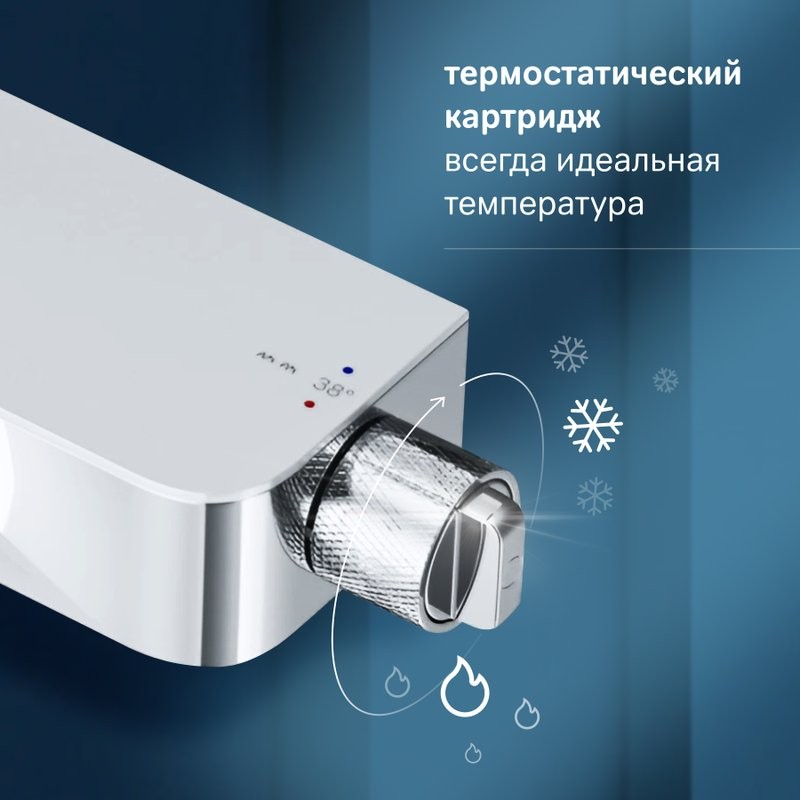 Душевая стойка AM.PM Func F078F300 хром, с термостатом