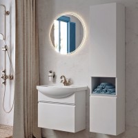 Тумба с раковиной Aqwella Rodos 65 белая Тумба с раковиной Aqwella Rodos 65 белая