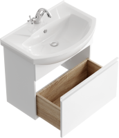 Тумба с раковиной Aqwella Rodos 65 белая Тумба с раковиной Aqwella Rodos 65 белая