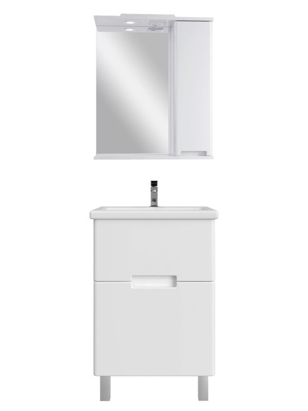 Мебель для ванной комнаты SanStar Ориана 60 напольная, раковина Cersanit Como 60