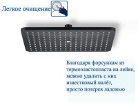 Верхний душ BOND Cube B03-9988 черный матовый