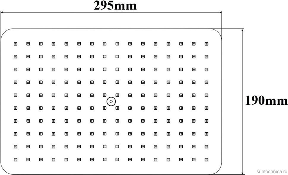 Верхний душ BOND Cube B03-9988 черный матовый