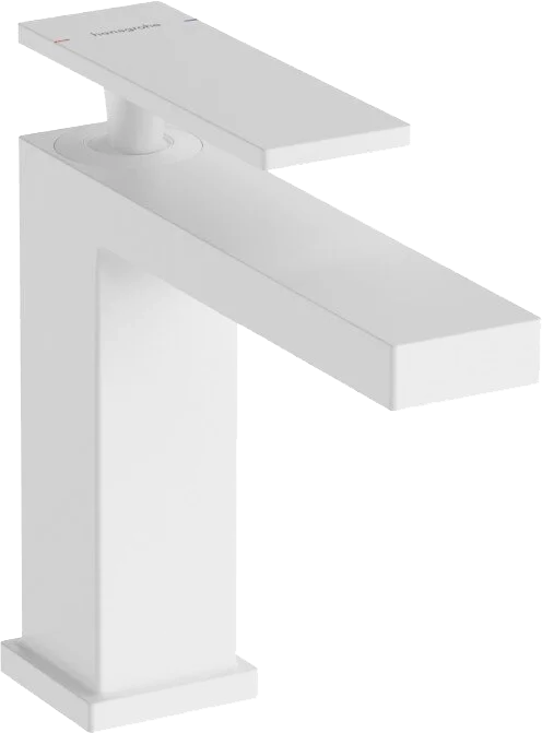 Смеситель для раковины Hansgrohe Tecturis E 110 73010700 матовый белый