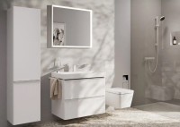 Смеситель для раковины Hansgrohe Tecturis E 110 73010700 матовый белый