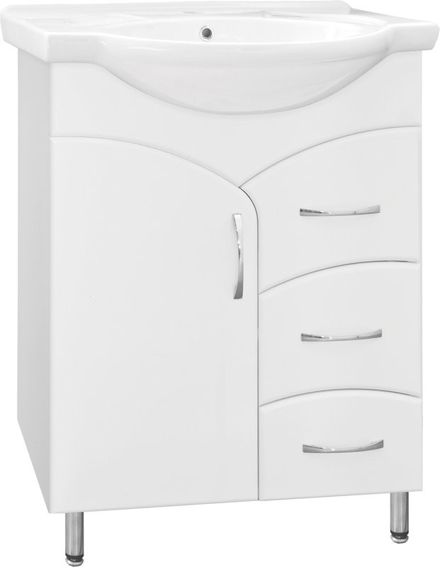 Тумба под раковину Style Line Эко Стандарт №22 65 белая