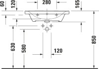 Мебельная раковина Duravit D-Neo 2367650000