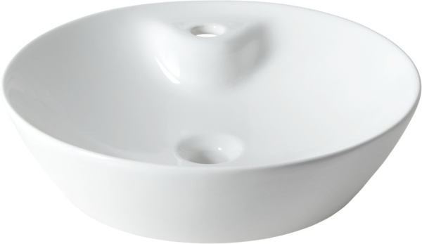 Накладная раковина Allen Brau Fantasy Round 45, с отверстием для смесителя, белая