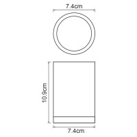 Стакан для зубных щеток Wasserkraft Mindel K-8828 белый