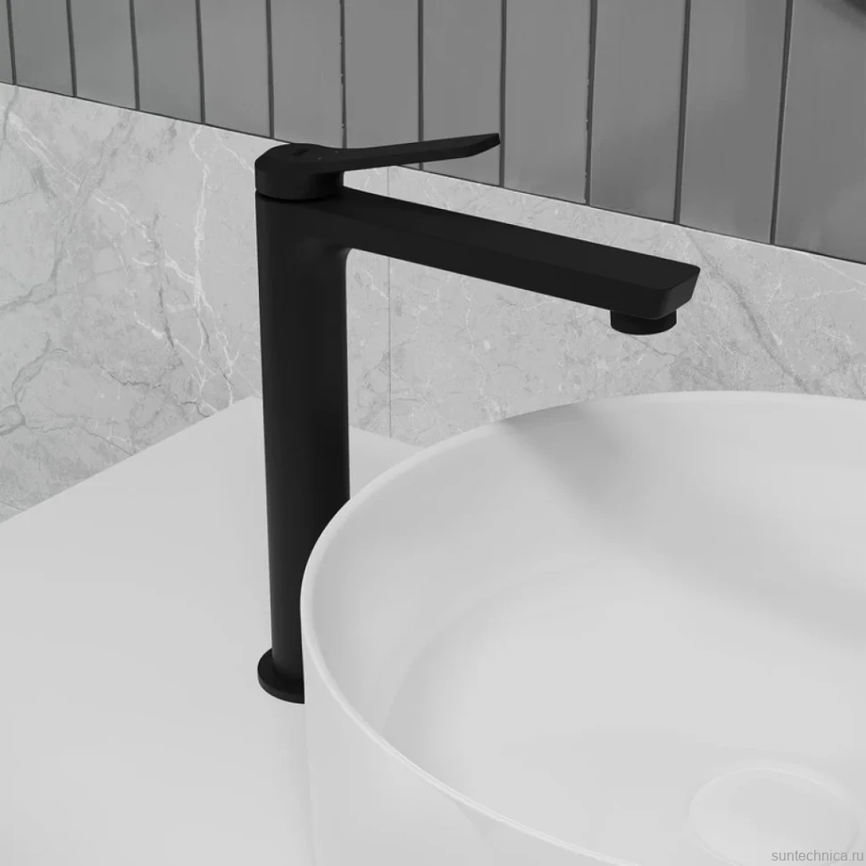 Смеситель для раковины IDDIS Parker PARBL01i01 матовый черный