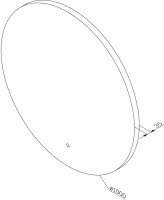 Зеркало круглое AM.PM X-Joy 100 с подсветкой светодиодной Зеркало круглое AM.PM X-Joy 100 с подсветкой светодиодной