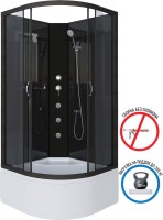 Душевая кабина Niagara Classic NG-6508-14BKG 90x90 см, без крыши, с гидромассажем
