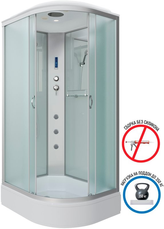 Душевая кабина Niagara Classic NG-33984-14LF 90х80 см, с гидромассажем и пультом управления