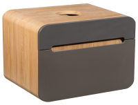 Тумба под раковину без столешницы Runo Ницца 60 дуб натуральный, графит