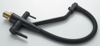Смеситель для кухни Shevanik S968H с гибким изливом, черный