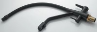 Смеситель для кухни Shevanik S968H с гибким изливом, черный