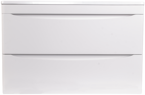 Тумба с раковиной Style Line Бергамо Мини 80 Люкс Plus подвесная, антискрейтч белая