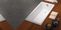 Стальная ванна Kaldewei Ambiente Puro 653 180x80 см, пристенная, на ножках