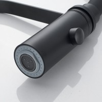 Смеситель для кухни Shevanik S943H-3 с гибким изливом, черный