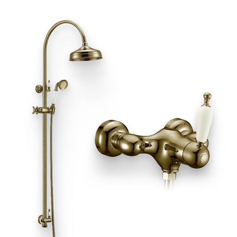 Душевой комплект Смеситель для душа Boheme Medici 304 + Стойка 401