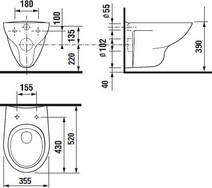 Комплект Унитаз подвесной Roca Mateo + Крышка ZRU9302822 с микролифтом, петли хром + Инсталляция AlcaPlast AM101/1120-4:1 RU M570-0001 кнопка смыва белая